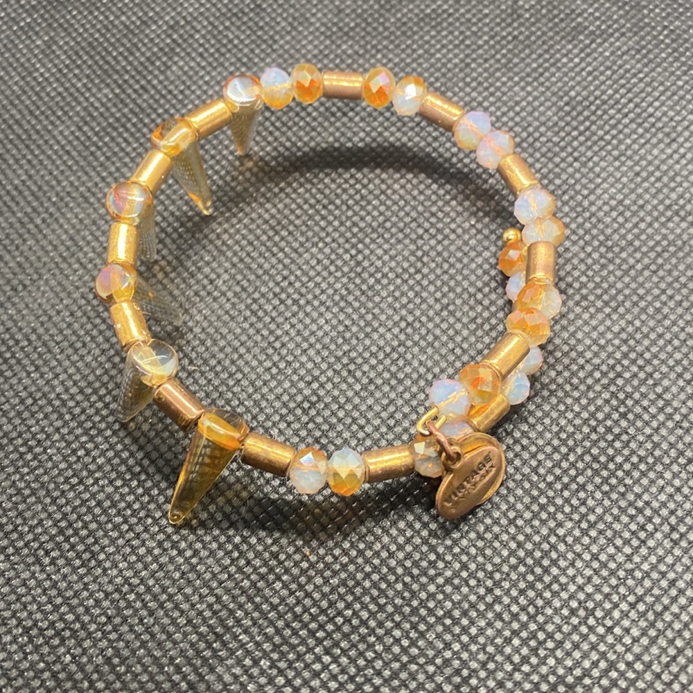 Alex and Ani Vintage 66 Beaded Depths of The Wild Spike Wrap/Good Condition - Picture 2 of 4